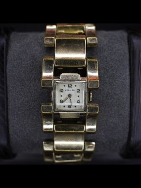 Vintage Harman Distinctive 1/20 12K GF Ladies Bracelet Watch White Dial Manual